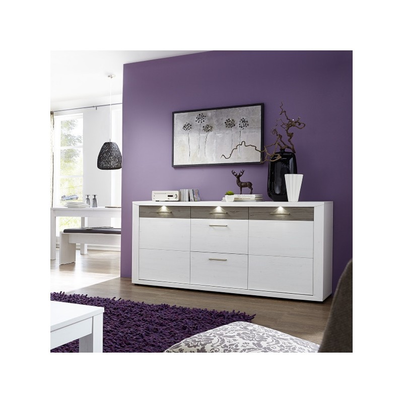 Aparador Blanco Nórdico 190 cm Maca - MERKAHOME.COM