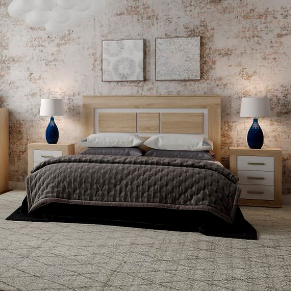 Cabecero cama 135 moderno con mesitas Muebles de segunda mano baratos