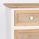 Mueble auxiliar blanco y roble 77 cm Mirabel