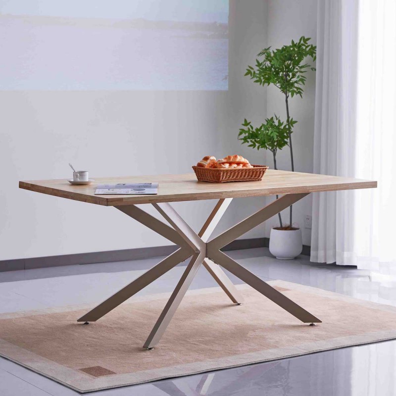 Mesa comedor madera fija 160x90 cm Mateo