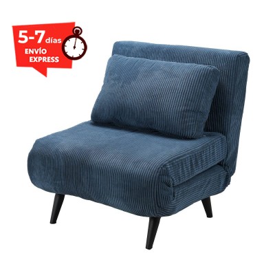 Sillón cama 1 plaza beig o azul Noia