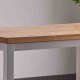 Mesa cocina madera y blanco 110x70cm Luke