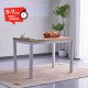 Mesa cocina madera y blanco 110x70cm Luke