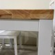 Mesa cocina madera y blanco 110x70cm Luke